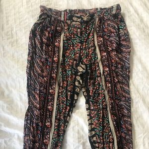 Paisley printed pants